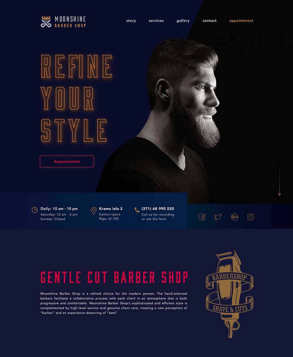 Moonshine UI / UX Design