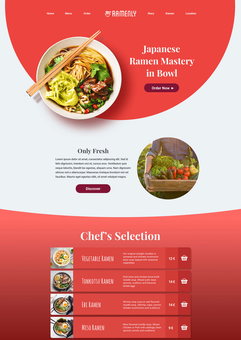 Ramenly UI / UX Design