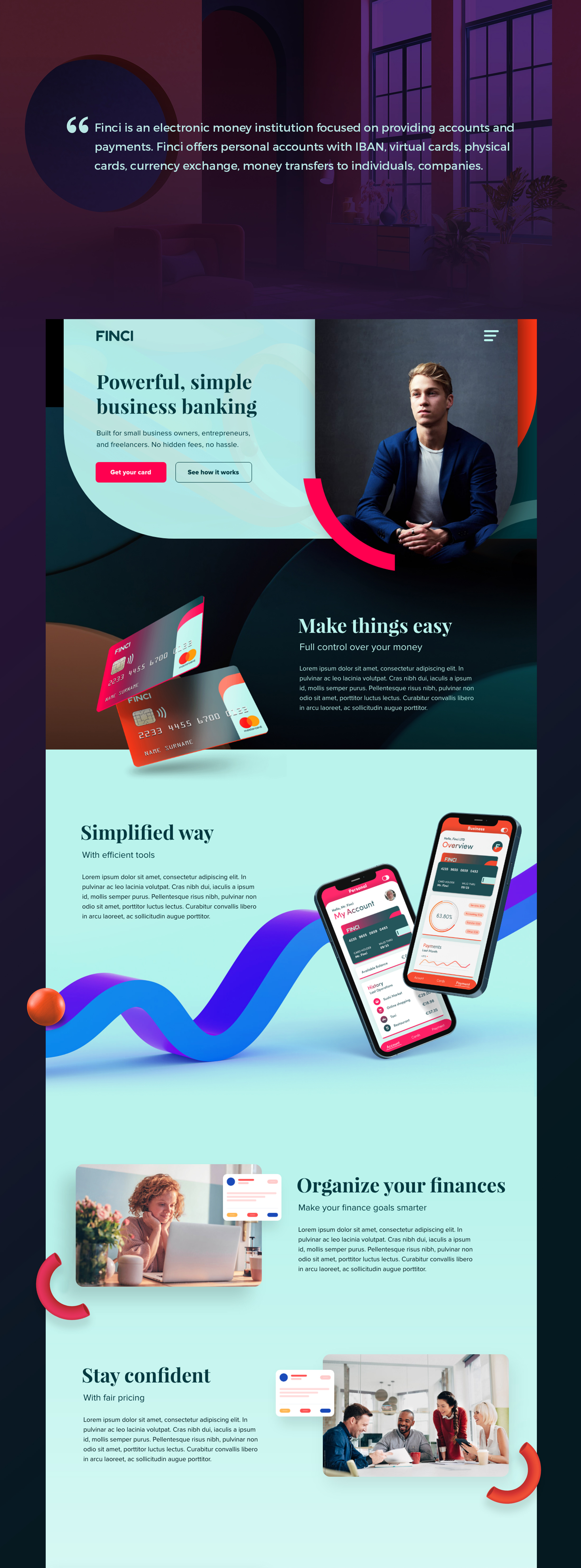 Finci - Fintech UI Design